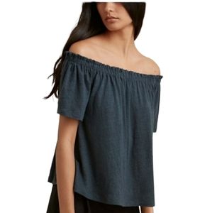 Aritzia Wilfred Off the Shoulder 'Sartre' Top, Made with 100% Linen Size Small